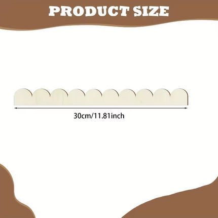 Unfinished Fan-Shaped Wooden Frame Handmade Farmhouse Cabinet Frame Sector Design Vintage DIY Crafts Frame Cabinet Building