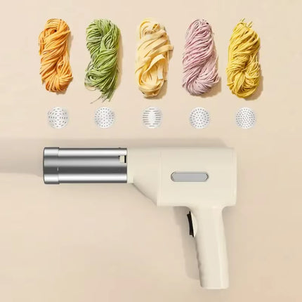 Household Electric Cordless Pasta Maker Machine Auto Noodle Maker for Kitchen 5 Pasta Shapes Detachable Easy Clean Pasta Maker