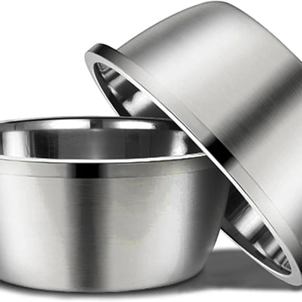 Stainless Steel Large Dog Bowl Set of 2, with 176 Oz (24Cup) High Capacity Metal Dog Food Bowls,Desirable Water and Food Bowls for Large, X-Large, and Giant Dogs,Heavy Duty, Bpa-Free