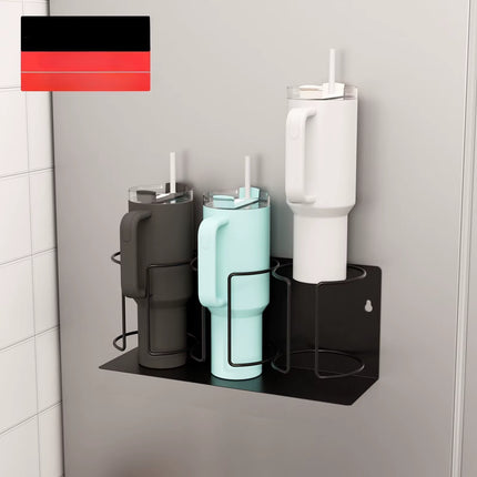 The Cup Holder on the Wall Refrigerator Is Convenient for Storing Insulated Cup Holders and Storage Racks with Hooks
