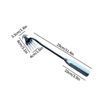 Hardened Hollow Hoe Garden Hoe Weeders Labor-Saving Weeding Loosening Farming Tools Planting Rake Hoe Garden Hand Tools