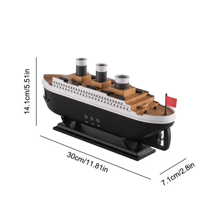 Design Titanic Ship Model Air Humidifier USB Home 250Ml Essential Oil Jellyfish Smoke Ring Spray Aroma Diffuser Remote Control