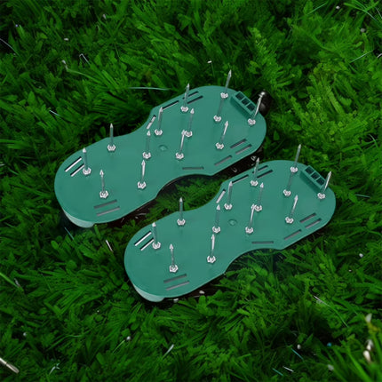 Lawn Aerator Shoes Aerator Spiked Sandals with Adjustable Strap Grass Spiked Shoes Anti-Slip for Aerating Lawn Soil