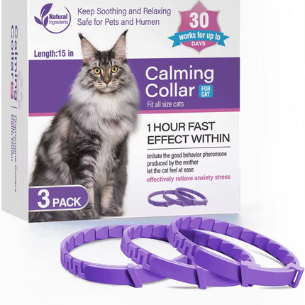 3/4 Pc Dogs Calming Pheromone Collars Cats Relieve Anxiety Adjustable Comfortable Collar for Puppy Kitten Large Pets Accessories