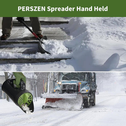Seed Spreader Hand Held, Hand Spreader Lawn and Garden for Fertilizer Grass Seed Salt Ice Melt Earth Food, Seed Shaker with Multiple Adjustable Opening Sizes for All Purpose, up to 80 Oz