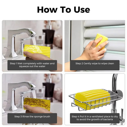 Damp Clean Duster Sponge Portable Cleaning Brush Duster for Cleaning Blinds Glass Baseboards Vents Railings Mirrors Window