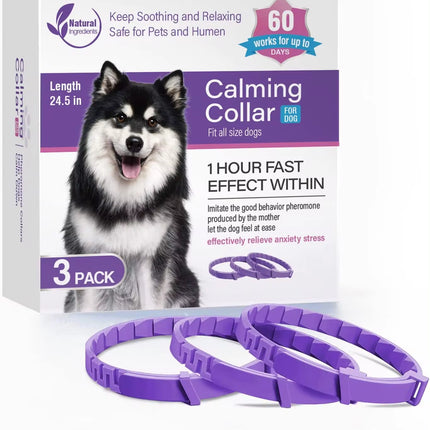 3/4 Pc Dogs Calming Pheromone Collars Cats Relieve Anxiety Adjustable Comfortable Collar for Puppy Kitten Large Pets Accessories