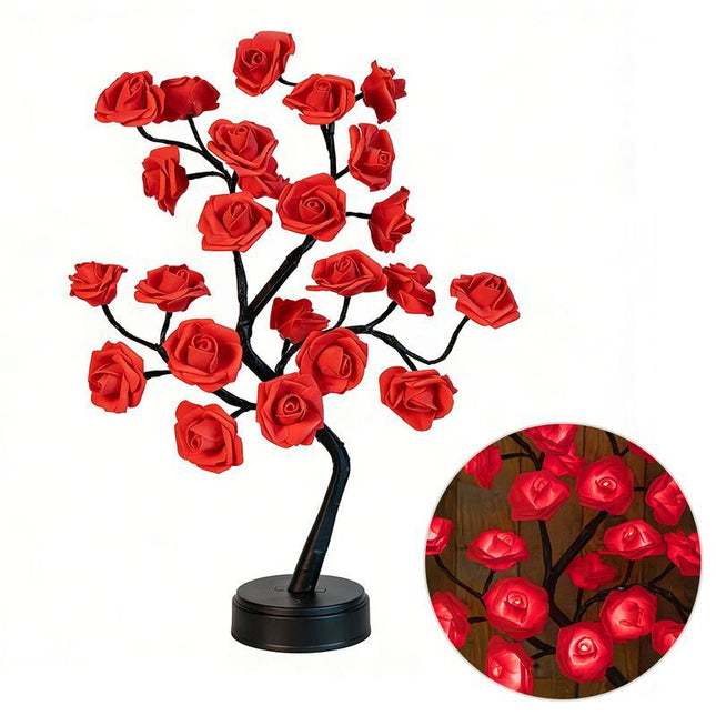 Romantic Rose Night Light for Valentine'S Day - USB Rechargeable, 3 Colors Changing LED Mood Lamp for Bedroom Decor, Perfect for Surprise Proposal, Anniversary, Birthday & Wedding Gift