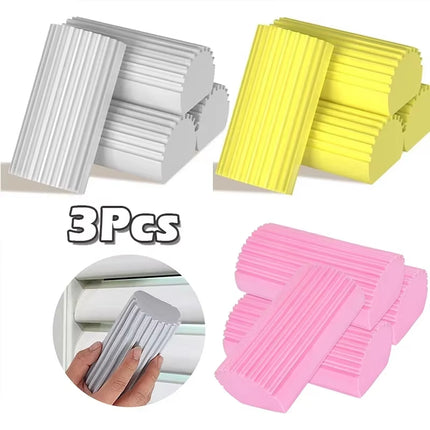 Damp Clean Duster Sponge Portable Cleaning Brush Duster for Cleaning Blinds Glass Baseboards Vents Railings Mirrors Window