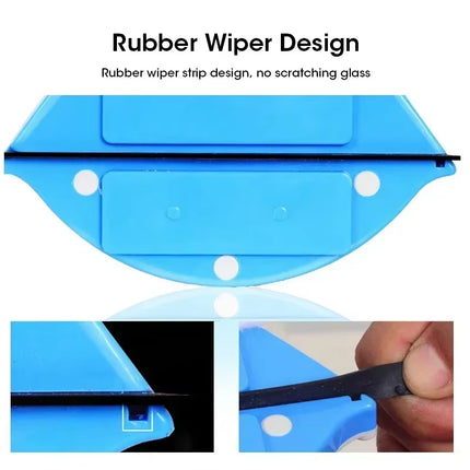 Dual Sided Magnetic Glass Cleaner High Rise Window Wiper with Automatic Drainage System for Home Office Multi Surface Cleaning