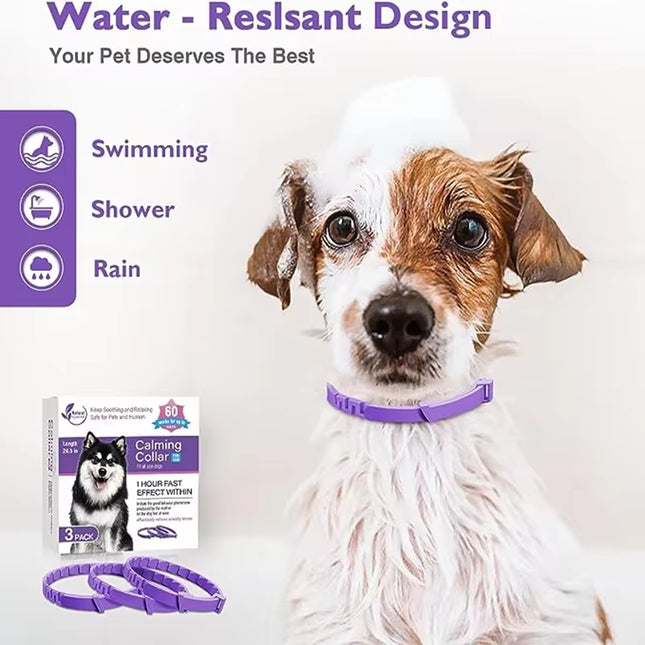 3/4 Pc Dogs Calming Pheromone Collars Cats Relieve Anxiety Adjustable Comfortable Collar for Puppy Kitten Large Pets Accessories