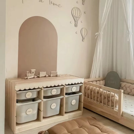 Unfinished Fan-Shaped Wooden Frame Handmade Farmhouse Cabinet Frame Sector Design Vintage DIY Crafts Frame Cabinet Building