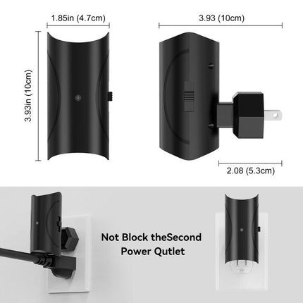 LED Night Light Plug In, Modern Night Lights Plug into Wall, Dusk to Dawn Sensor, Soft White 3000K, Adjustable Brightness, Dimmable Night Lights for Hallway Bedroom Stairway, 2 Pack