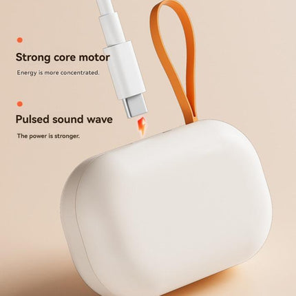 Ultrasonic Contact Lens Cleaner Rechargeable Eye Contact Cleaner with Vanity Mirror Compact Contact Lens Cleaner with Two Cleaning Modes Fits Hard, Soft, Multicolor Contact Lens