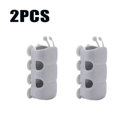 2Pcs Suction Cup Brackets Removable Silicone Shower Head Holder Wall Mount Hower Head Storage Shelf Rack Bathroom Supplies