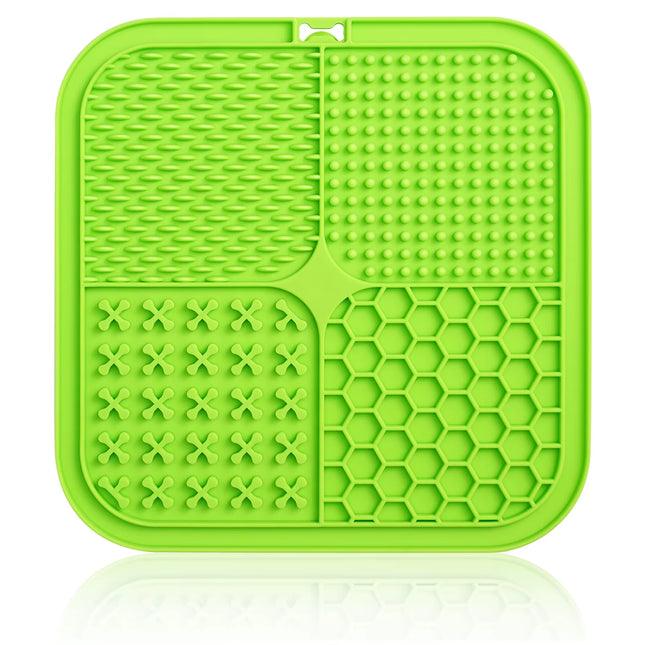 Dog Lick Mat with Suction Cups Slow Feeders Licking Pet Anxiety Relief Cat Training for Food, Yogurt, Peanut Butter